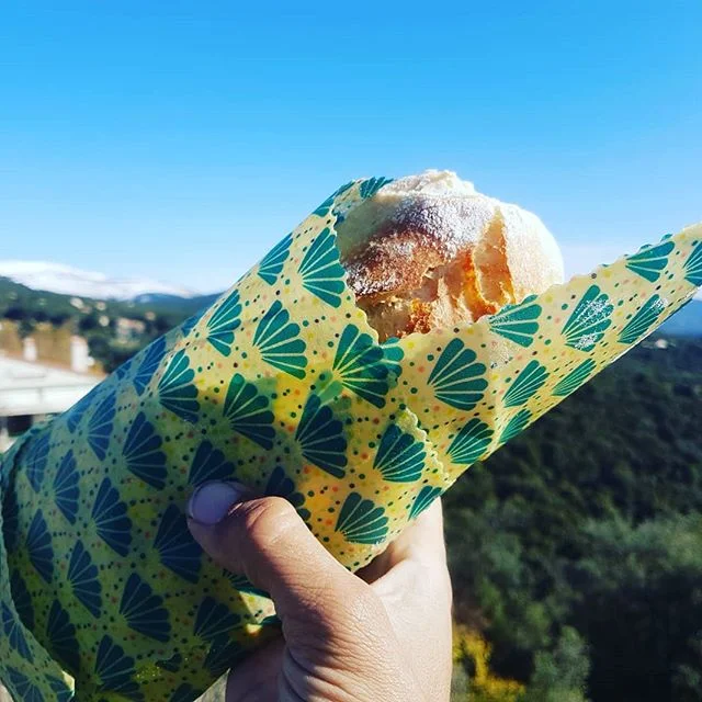 Sandwich et emballage à la cire d'abeille