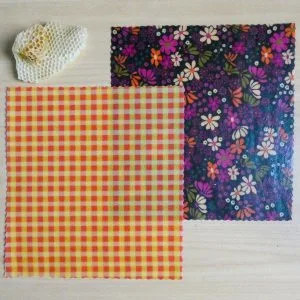 Pack de beeswraps taille M - Collection "Gouter" - L'abeille qui emballe