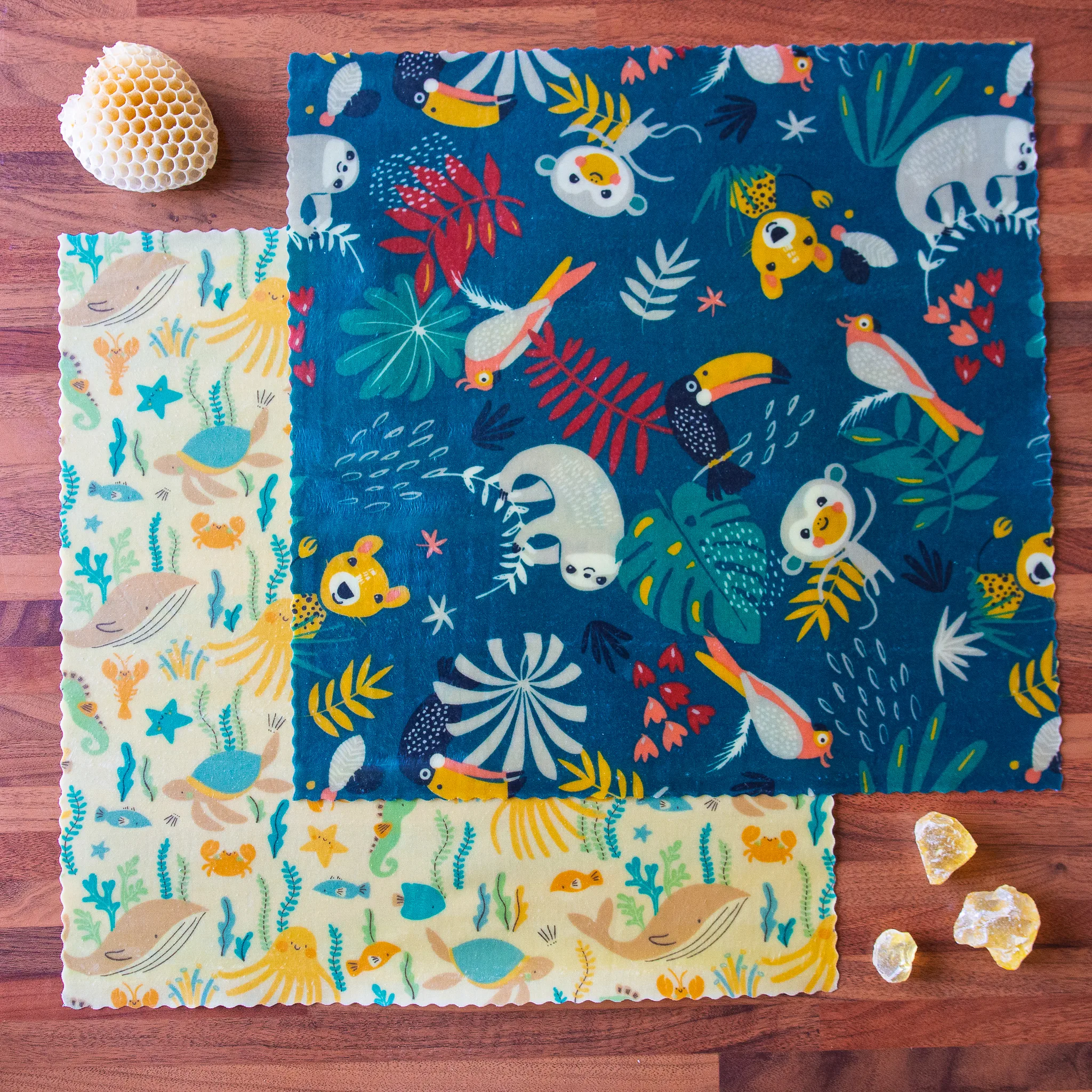 The duo large package: 2 large beeswax wraps - Image 2